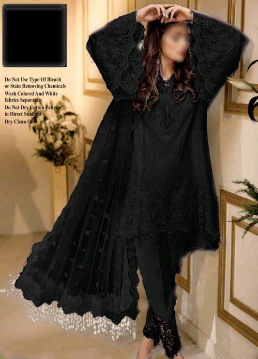 Anaya Organza Suit - Yumnaz