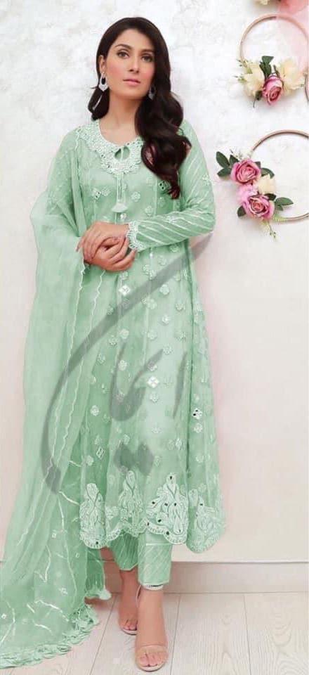 Ansab Jahangir Organza Suit-Replica Suits-Replica Zone