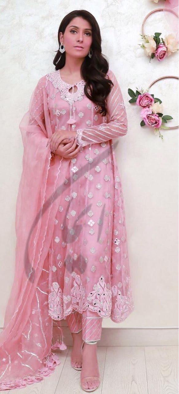 Ansab Jahangir Organza Suit-Replica Suits-Replica Zone