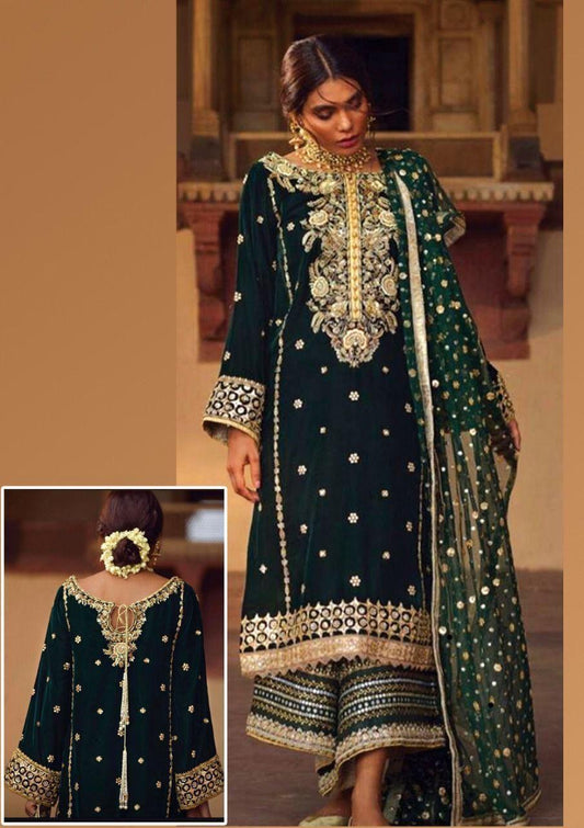 Anus Abrar Velvet Suit-Replica Suits-Replica Zone