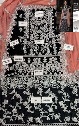 Asim Jofa Chiffon Bridal Suit