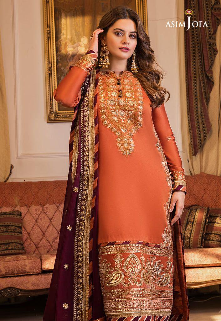 Asim Jofa Chiffon Suit - Yumnaz
