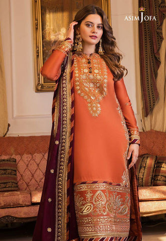 Asim Jofa Chiffon Suit - Yumnaz