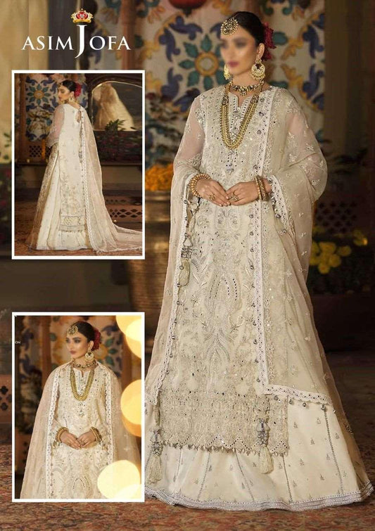 Asim Jofa Organza Bridal Suit - Yumnaz