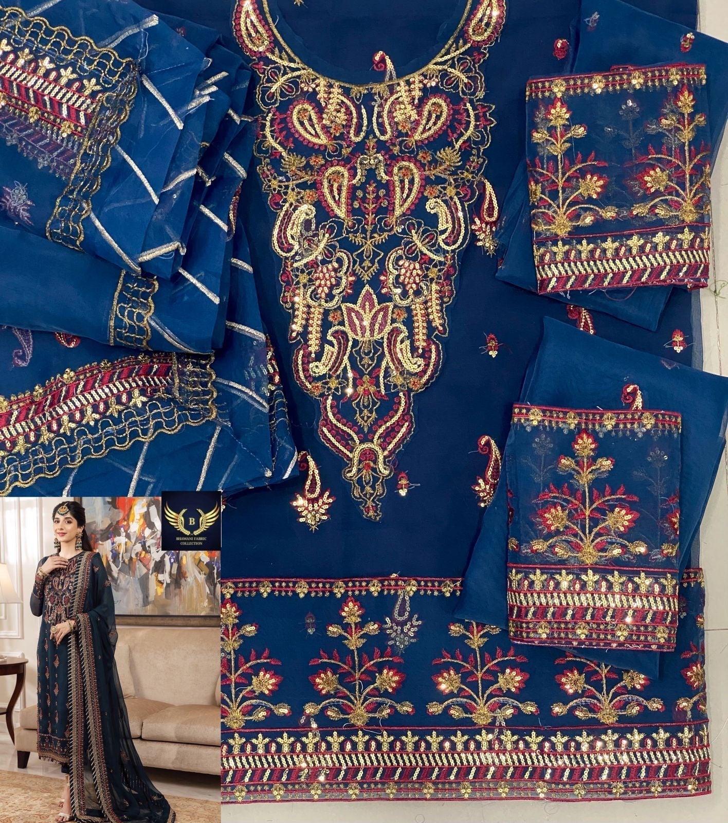 Asim Jofa Organza Suit - Yumnaz