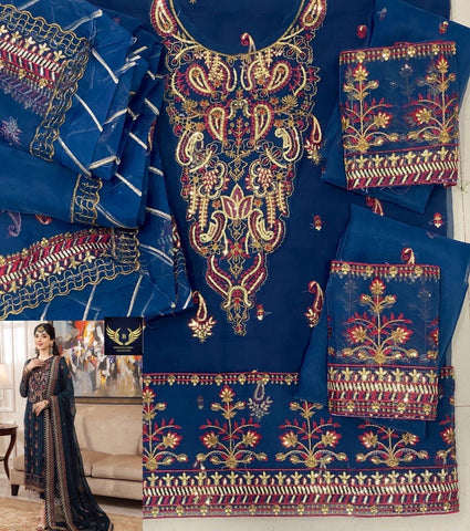 Asim Jofa Organza Suit - Yumnaz