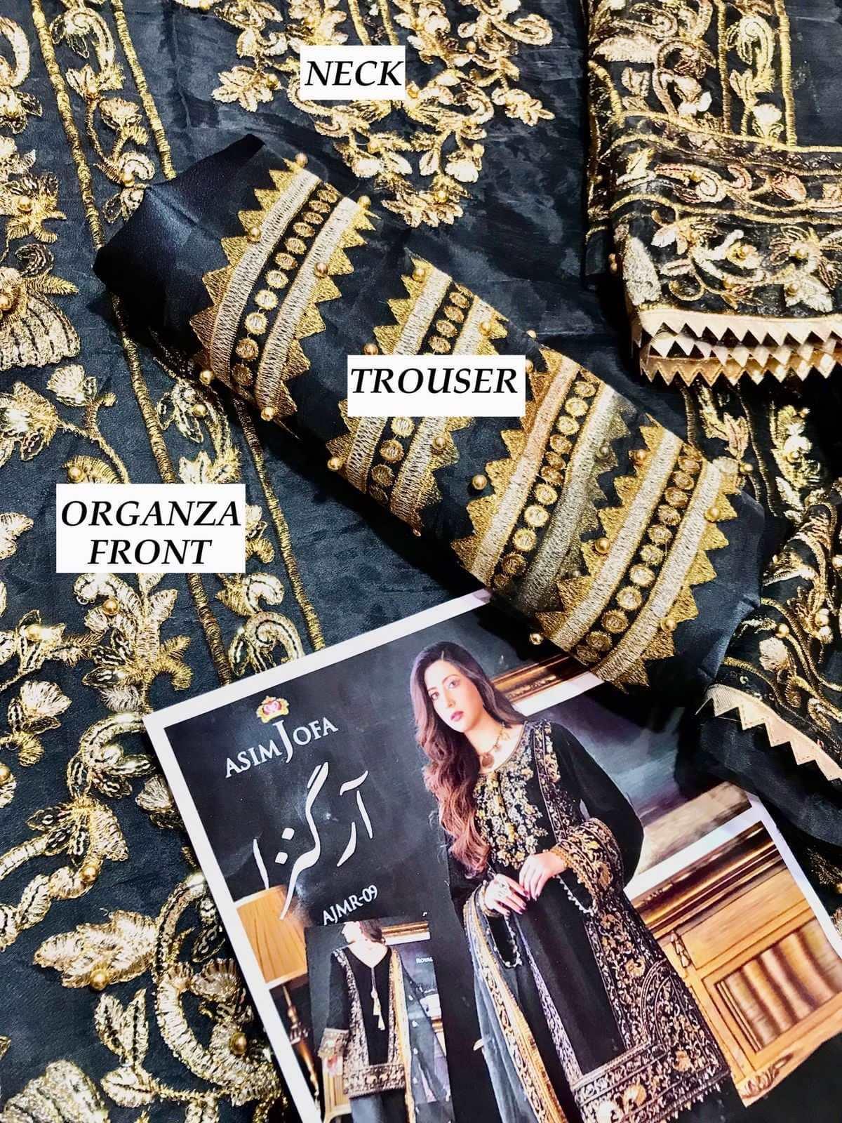 Asim Jofa Organza Suit - Yumnaz