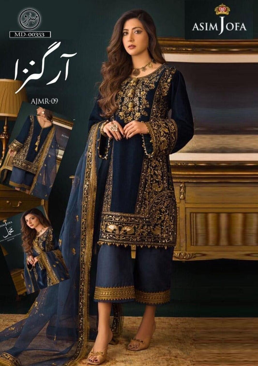 Asim Jofa Organza Suit - Yumnaz