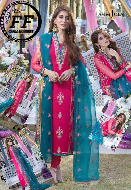 Asim Jofa Organza Suit - Yumnaz