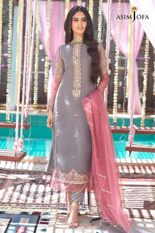 Asim Jofa Organza Suit - Yumnaz