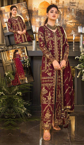 Asim Jofa Organza Suit - Yumnaz