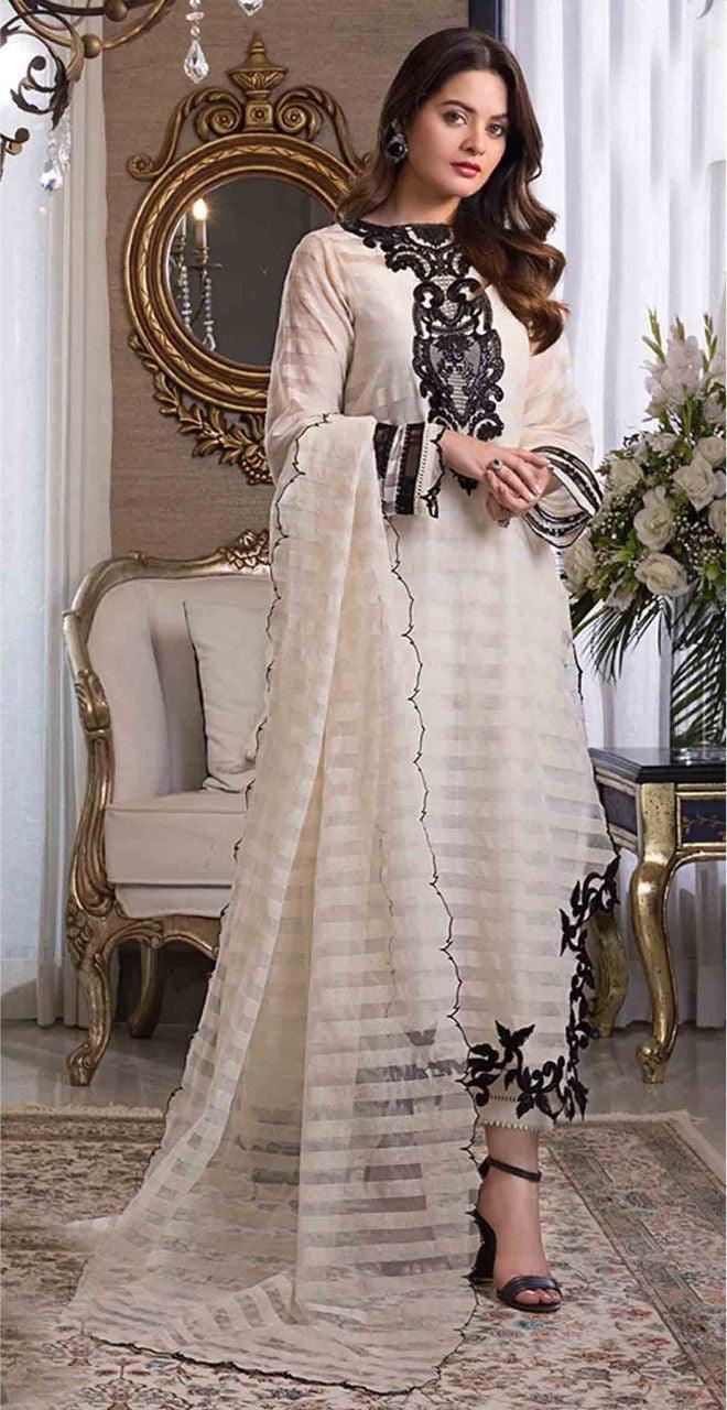 Asim Jofa Organza Suit - Yumnaz