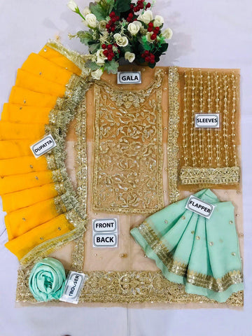 Atif Riaz Net Bridal Suit - Yumnaz