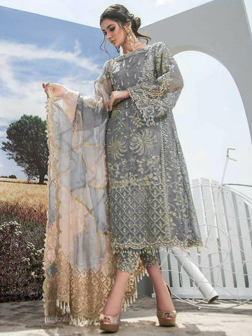 Ayesha Batool Organza Suit - Yumnaz