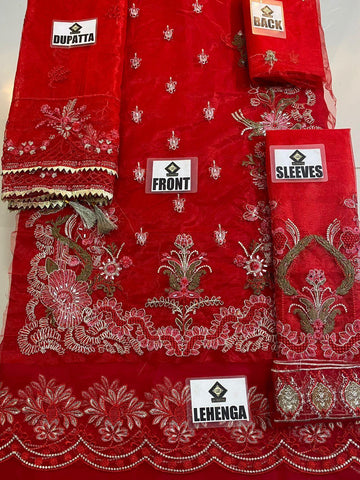 Ayeza Khan Net Bridal Suit