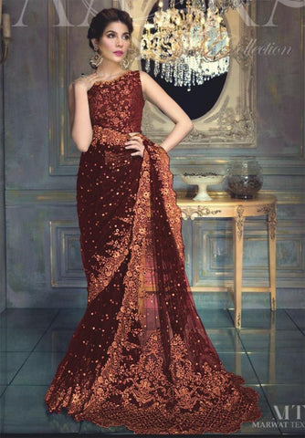 Ayra Chiffon Saaree-Bridal Suits-Replica Zone