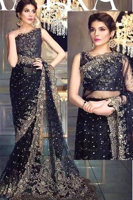 Ayra Chiffon Saaree-Bridal Suits-Replica Zone