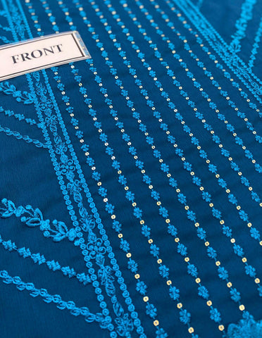 Azure Chiffon Suit - Yumnaz