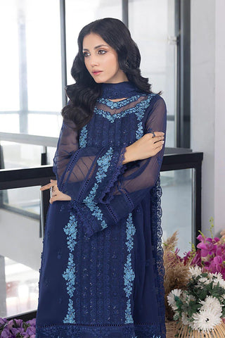 Azure Chiffon Suit - Yumnaz
