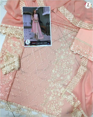 Azure Chiffon Suit - Yumnaz