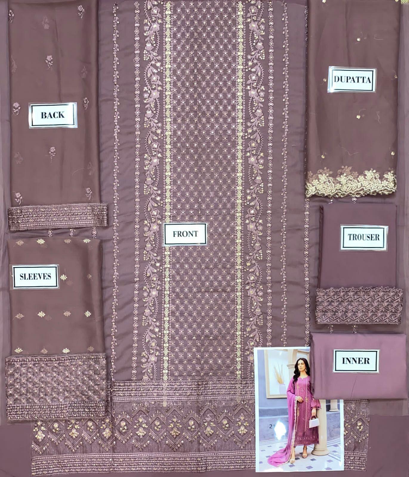 Azure Chiffon Suit - Yumnaz