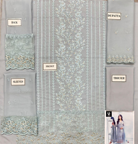 Azure Chiffon Suit - Yumnaz