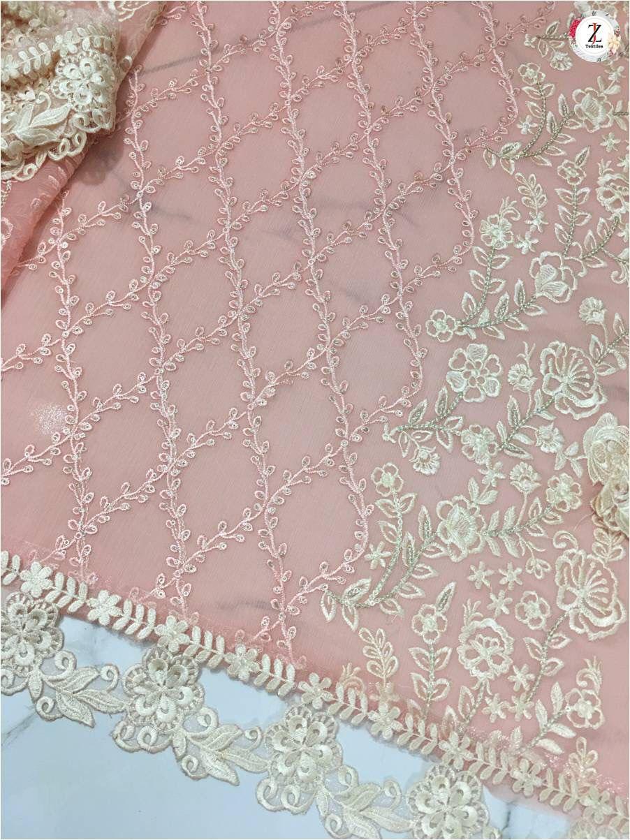 Azure Chiffon Suit - Yumnaz
