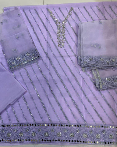 Azure Chiffon Suit - Yumnaz