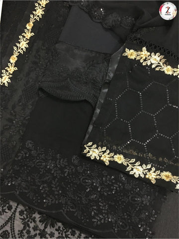 Azure Chiffon Suit - Yumnaz
