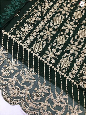 Azure Chiffon Suit - Yumnaz