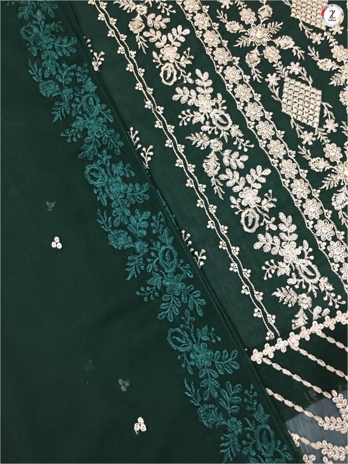 Azure Chiffon Suit - Yumnaz