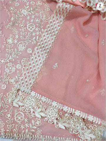 Azure Chiffon Suit - Yumnaz
