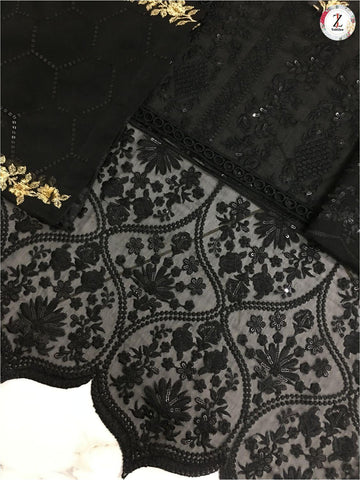 Azure Chiffon Suit - Yumnaz
