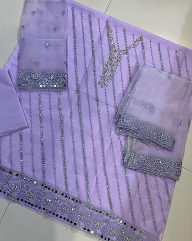 Azure Chiffon Suit - Yumnaz
