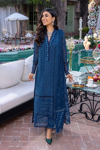 Azure Chiffon Suit - Yumnaz
