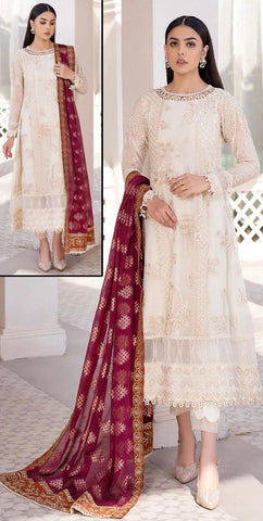 Azure Chiffon Suit - Yumnaz