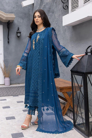 Azure Chiffon Suit-Replica Suits-Replica Zone