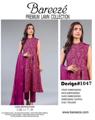 Bareeza Lawn Suit - Yumnaz