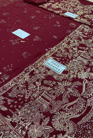 Baroque Chiffon Saaree - Yumnaz