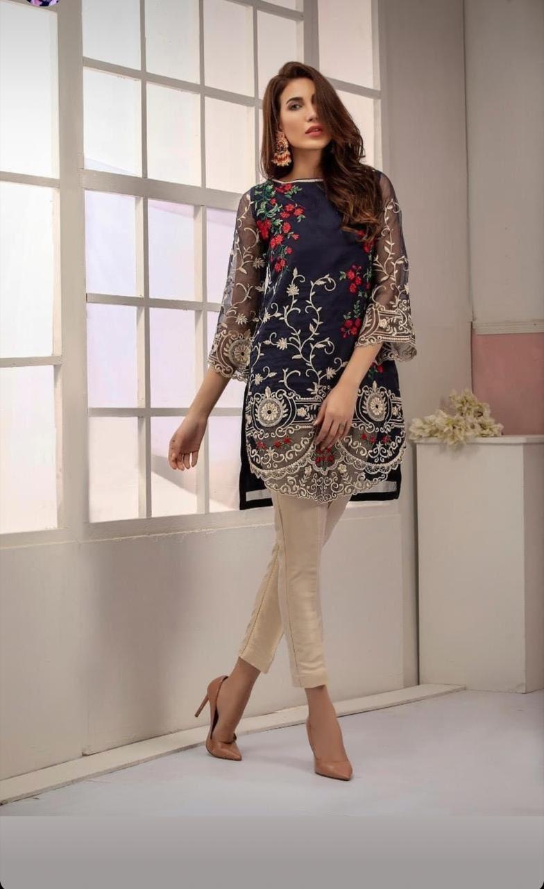 Baroque Chiffon Suit - Yumnaz