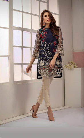 Baroque Chiffon Suit - Yumnaz