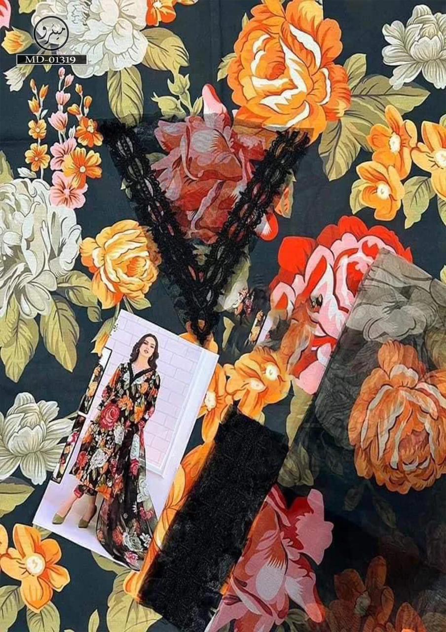 Baroque Lawn Suit - Yumnaz