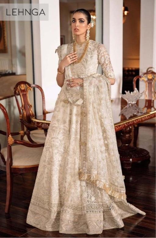Baroque Organza Bridal Suit - Yumnaz
