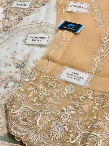 Baroque Organza Suit - Yumnaz