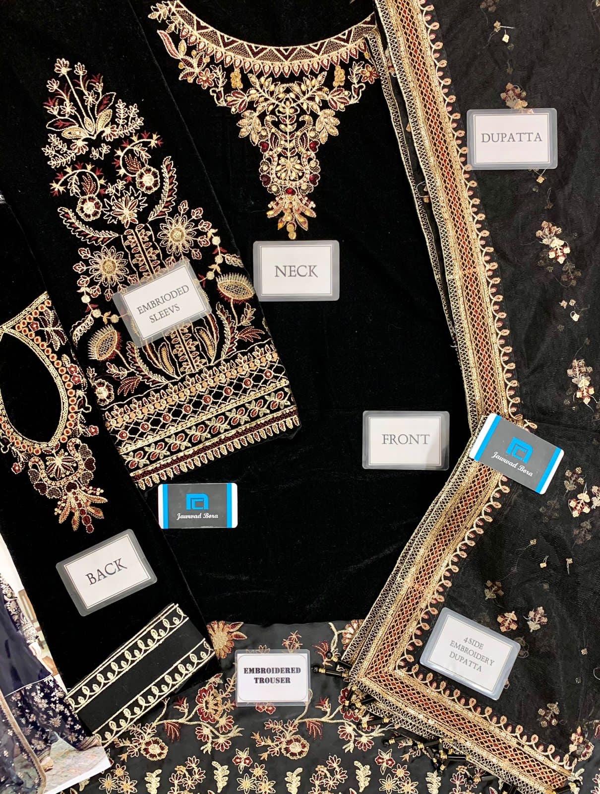Baroque Velvet Suit - Yumnaz