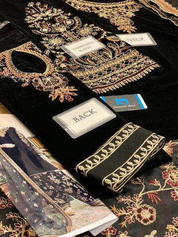 Baroque Velvet Suit - Yumnaz