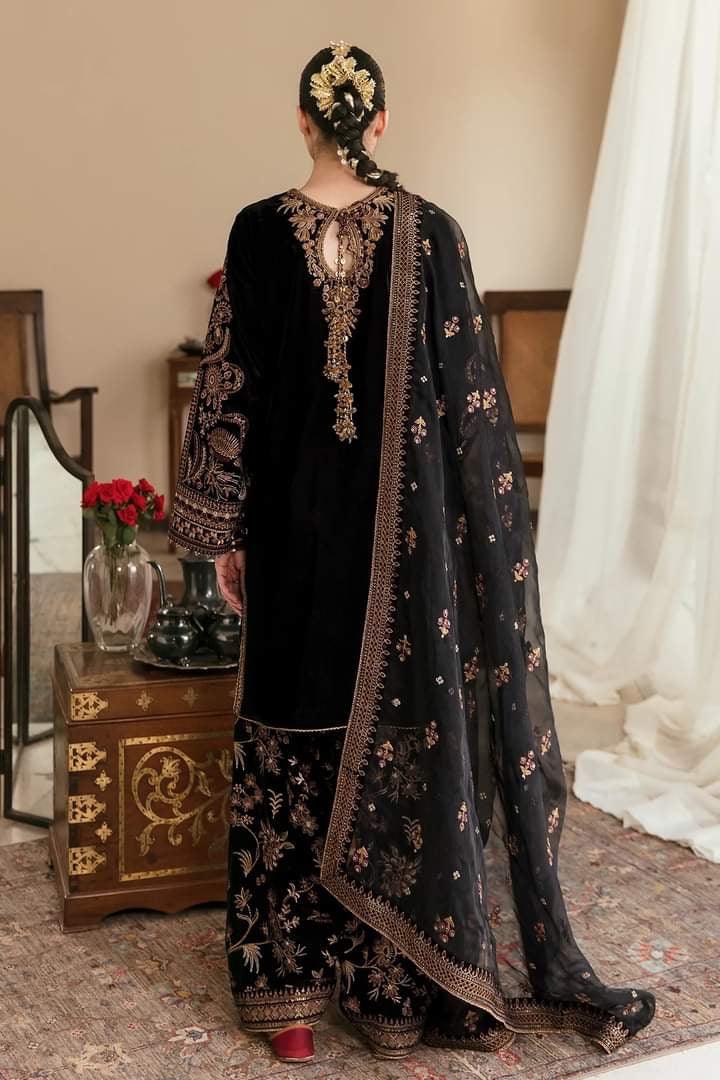 Baroque Velvet Suit - Yumnaz