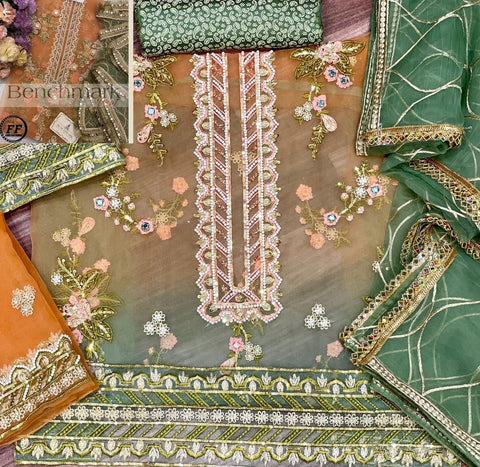 Benchmark Organza Suit - Yumnaz