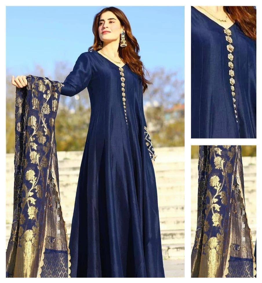 Bisma Khan Silk Suit - Yumnaz