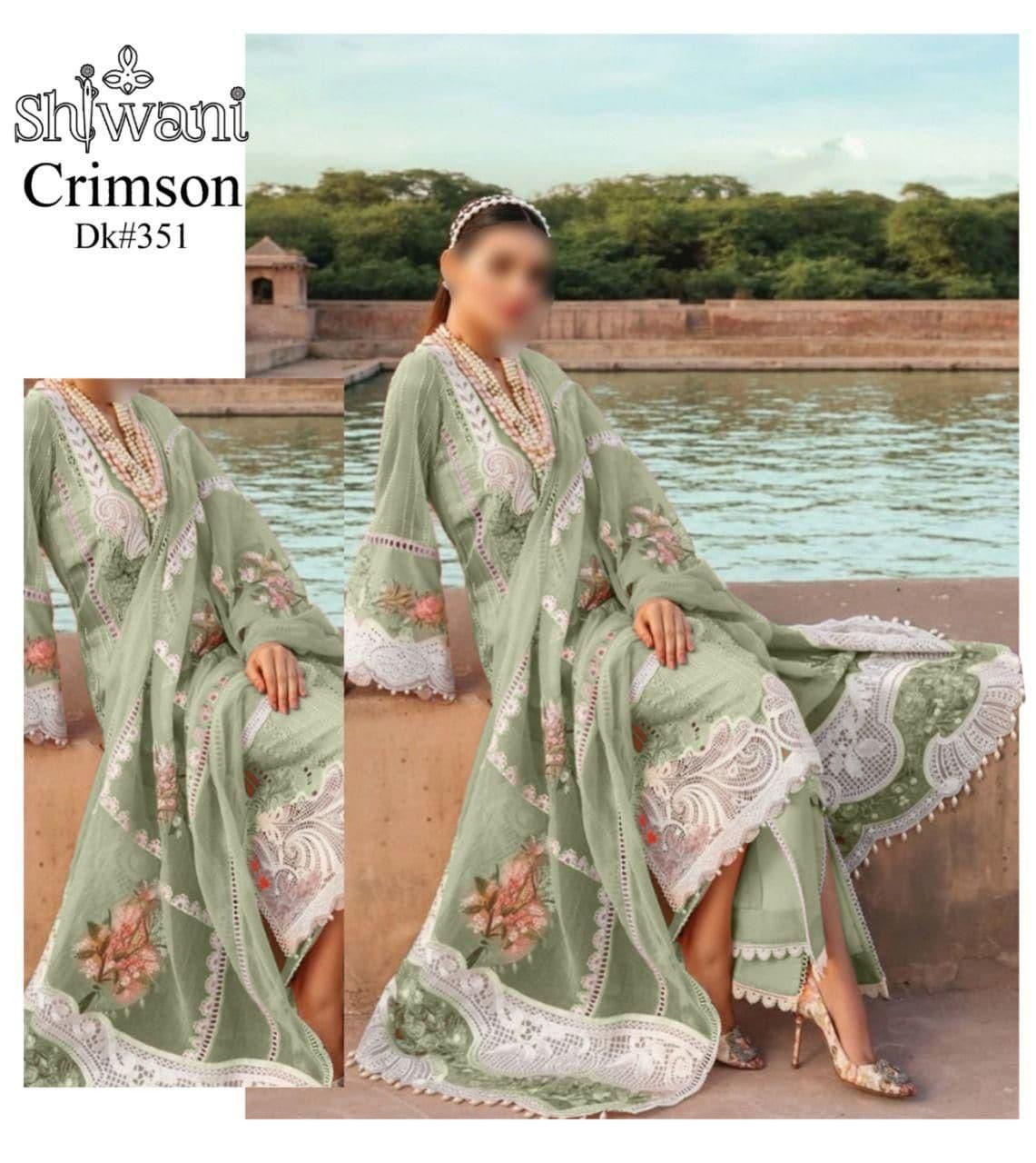 Crimson Cotton Suit - Yumnaz